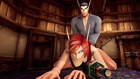 A Night With Hot Elf Milf Redhead in Warcraft Porn Parody