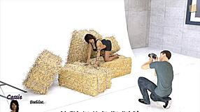 sexy brunette shows off big fake boobs in big city pleasures 79