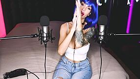 Hands-free cum on big tits with dirty talk orgasm