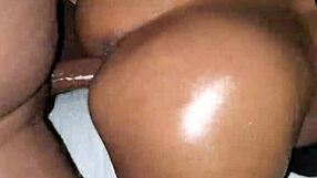 Ebony enjoys some intense action with a big cock