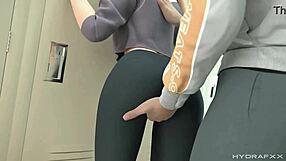 Gwen's Wild Workout Session In 3D Hydrafxx Action