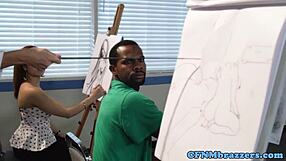 Professor says, swap that cum with the nude model