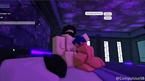 Femboy gives gay blowjob and makes him happy