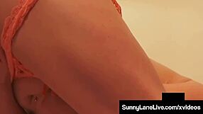 Sex Starved Sunny Lane Finger Fucks Her Juicy Wet Pussy