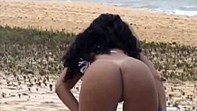 fio dental flashing pussy at porto seguro beach