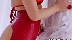 Lesbians in lingerie, piercing and tattooed, enjoy anal sex and other fetishes with the help of toys.