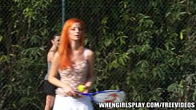 taylor vixen fucks hot redhead tennis babe?