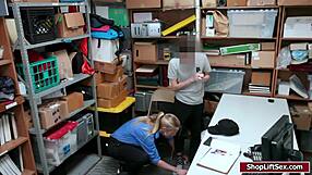 Damn, LP Officer Sucks Shoplifter's Monster Cock Hard!