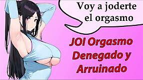 Cum, horny, jerk off instructions and orgasm denial in Joi video