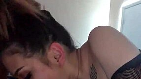 First night with latina in lingerie