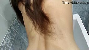 amateur teen 18+ girl feels intense pleasure in anal fuck.