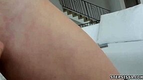 teen in stockings fights for affection at group party in pov