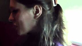 Beautiful girl in real life porn scene