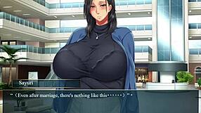 Playing Kanojo no okaa-san visual novel up to episode 5 and fucking her in the bathroom.