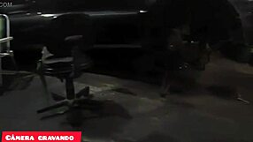 The client shut down the workshop just to test the sound system, and it turned into a hardcore anal session with amateurs.