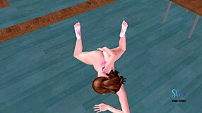 Animated 3D Sex Video of Cute Girl Fingering Pussy and Ass