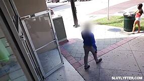 Jovan Jordans thrusts his black monster cock deep into Luna Legends' shaved teen pussy at work.