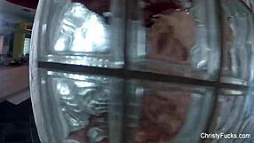 christy mack behind the scenes with tattooed babe having fun