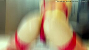 A horny woman with a big cock enjoys giving blow jobs, have sex with her hairy vagina and ends up with an anal creampie.