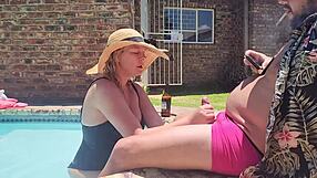 Old Fat Guy Gets Blowjob From Blonde Hotel Slut In Amateur Voyeur Scene