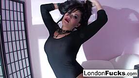 london keyes teases with hot anal solo on tv
