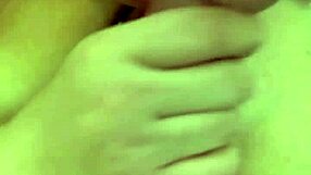 Girl gives intense blowjob to big monster cock