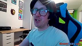 Amateur rides and sucks nerd's cock for facial!