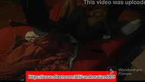 African Amateur With Big Tits Gets BBC From Behind