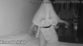 Ghost Caught on Camera at Wild Halloween Party with Big Natural Tits Babes