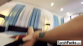 Sarah gets a steamy pov massage before a hardcore fuck session
