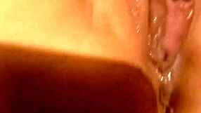 licking my wife's cum out of her gorgeous pussy!