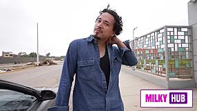 Luisito Tefornica Unboxes Kari Love's Big Ass. Teen 18+ Brunette Rides Hard!