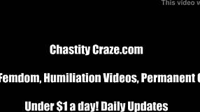 Oh no, I'm permanently locking you in chastity for ultimate humiliation!