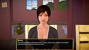 My new family enjoys a fun game night together.