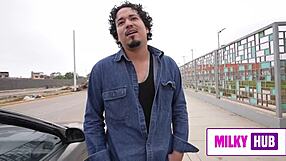 Luisito Tefornica Unboxes Kari Love's Big Ass. Teen 18+ Brunette Rides Hard!