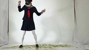 Asian Stockings Fetish With Japanese Balloon Play