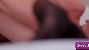 Beautiful blonde babes Chloe Cherry and Val Dodds in hot lesbian scene with strap-on and finger action