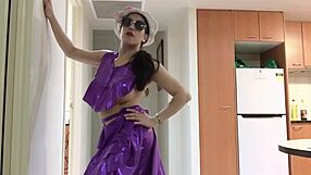 Hey, watch this gorgeous shemale strip and tease solo!