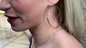 Blonde Teen Kiara Cole Caught in Public Sex After Break-In POV