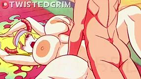 Lucoa's big tits bounce in this pregnant sex animation.