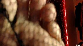 Kinky BBW ASMR with foot and stockings fetish rubbing sounds.