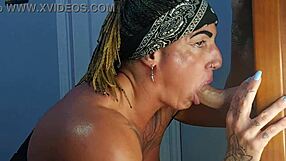 the tattooed bodybuilder uses toys to tease her fans before anal