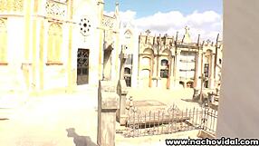 I watch Jakelyn stroke Nachos big cock and lick it clean.