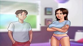 Summer time saga unc part 13 - Anime porn game with busty hentai