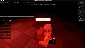 Deep throat and ass fucking in Roblox porn
