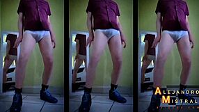 Alejandro Mistral's Hard Cock Bulging In Underwear Close-Up
