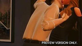 Emotional dinner date turns naughty in 3d hentai with celebrity scandal