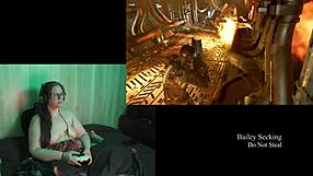 Look At My Big Tits While I Play Naked Deadspace Part 9