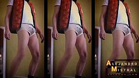 Alejandro Mistral's Hard Cock Bulging In Underwear Close-Up