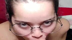 Brunette Babe White Moon Gives Deepthroat Blowjob After Shower